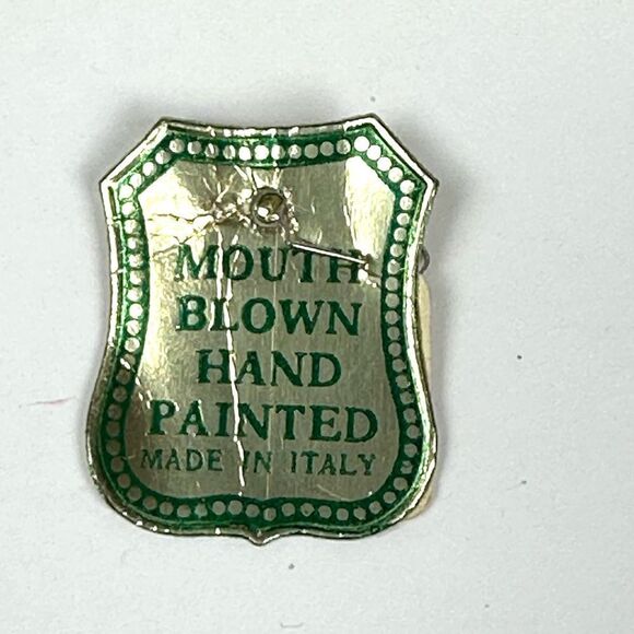 Mouth Blown Italy Hand Painted Glass Christmas Ornament Clown With Big Nose - Picture 10 of 10